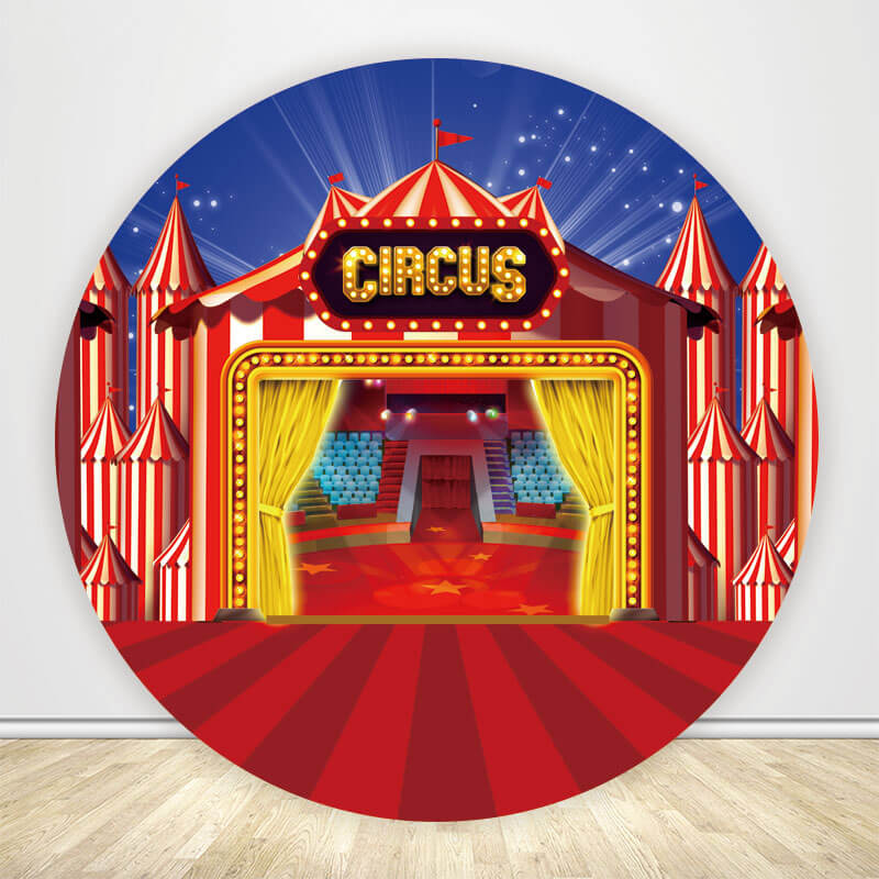 Circus Theme Circus Carnival Birthday Party Backdrop-ubackdrop