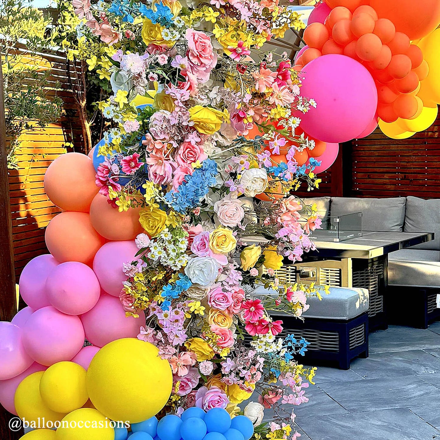 Colorful Arch Artificial Flower Wall For Event Wedding-ubackdrop