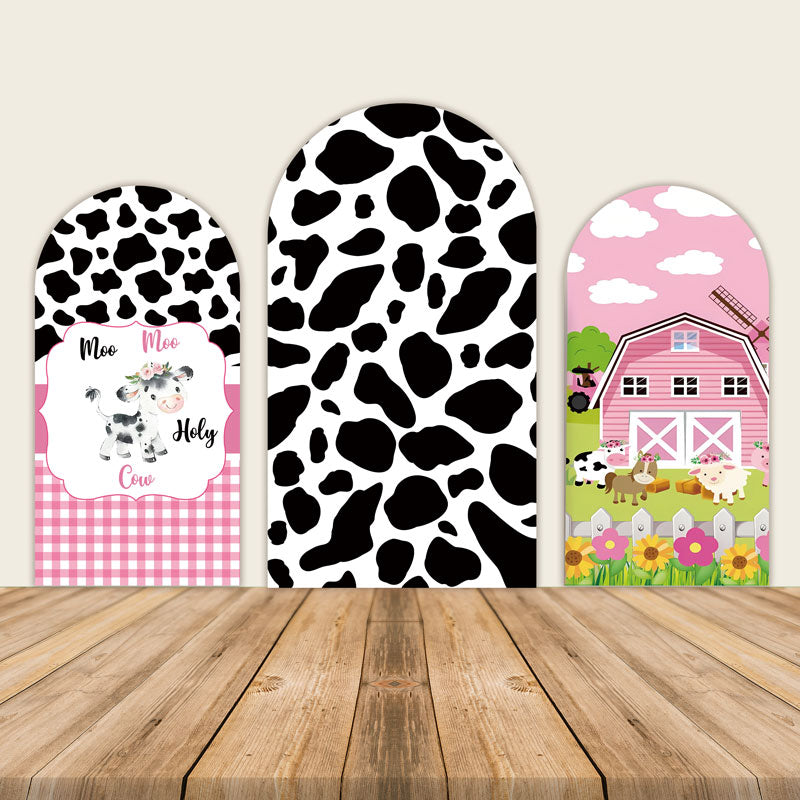 Cow Farm Theme Kids Birthday Party Decoration Backdrops-ubackdrop