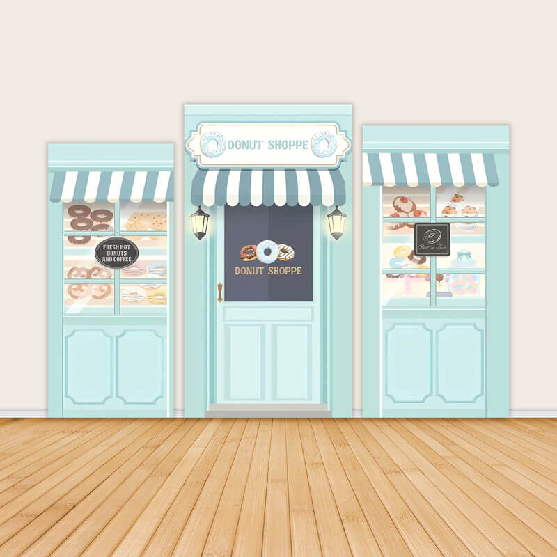 Donut Shoppe Backdrop for Girl Birthday Party-ubackdrop