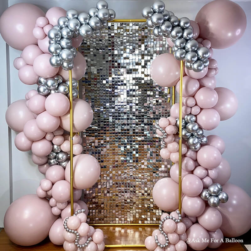 Double Layer Square Balloon Stand Birthday Party Decor-ubackdrop