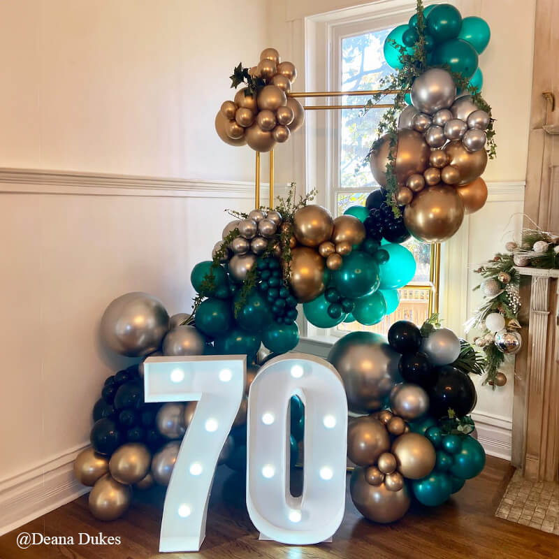Double Layer Square Balloon Stand Birthday Party Decor-ubackdrop