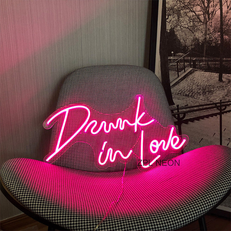 Drunk in love LED Neon Sign Party Decoration Atmosphere Lights-ubackdrop