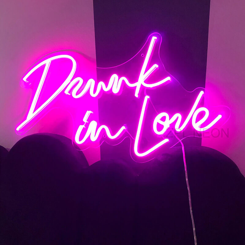 Drunk in love LED Neon Sign Party Decoration Atmosphere Lights-ubackdrop