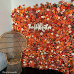 Fall Garden Fabric Artificial Flower Wall for Wedding Decoration