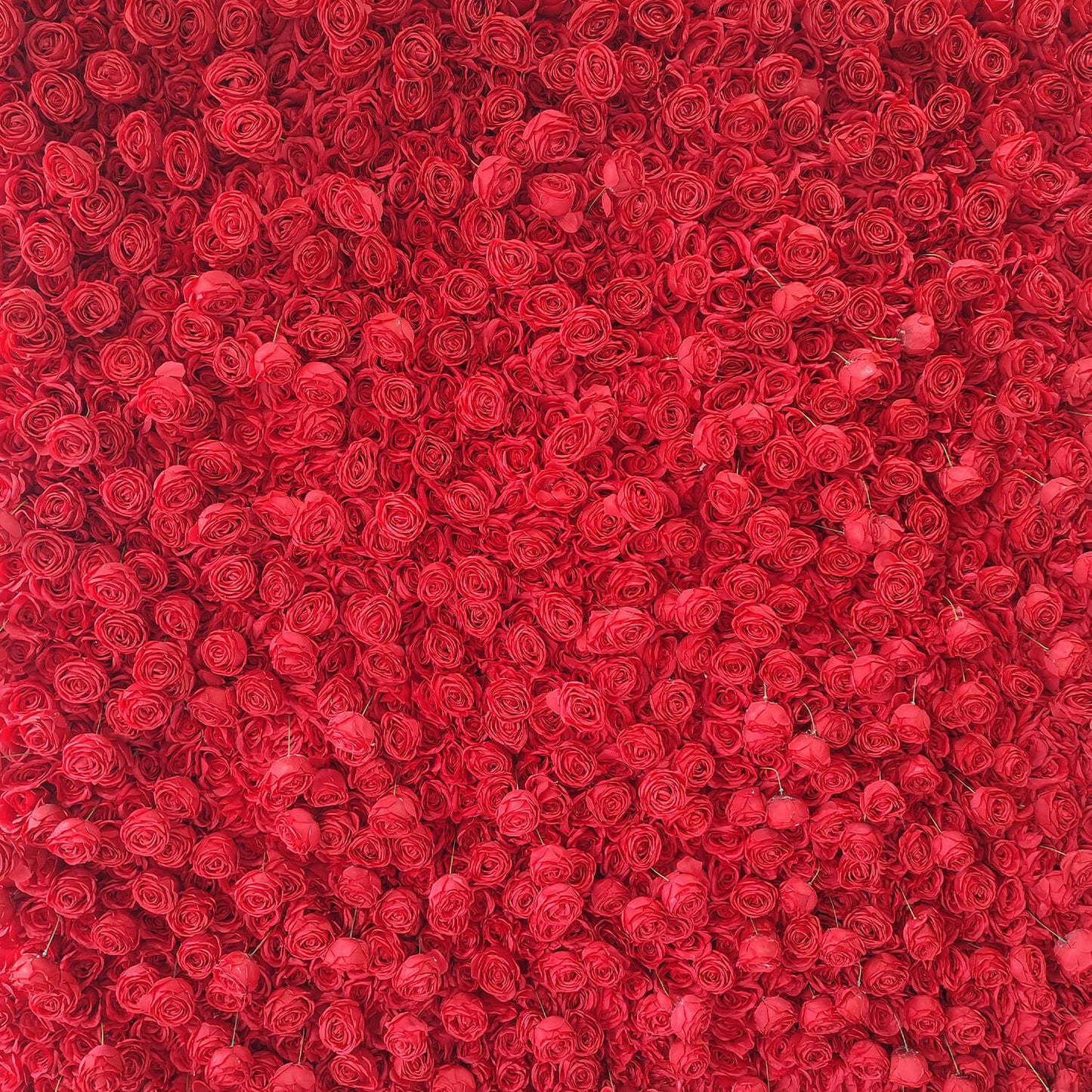 Full Red Roses Fabric Flower Wall For Wedding Arrangement Romantic Atmosphere-ubackdrop
