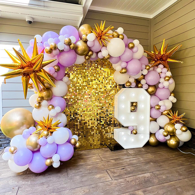 Gold Shimmer Wall Panels – Easy Setup Wedding/Event/Theme Party Decorations-ubackdrop