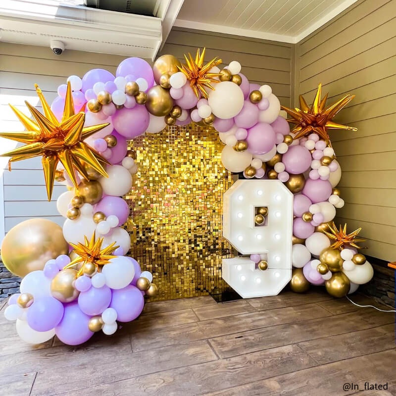 Gold Shimmer Wall Panels – Easy Setup Wedding/Event/Theme Party Decorations-ubackdrop