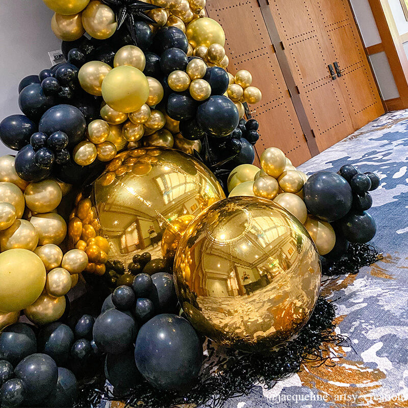 Golden Color Inflatable Mirror Ball Reusable Big Bubble Balloon-ubackdrop