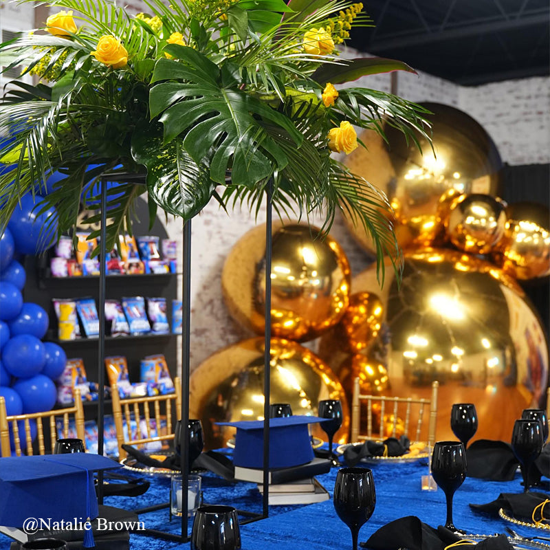 Golden Color Inflatable Mirror Ball Reusable Big Bubble Balloon-ubackdrop