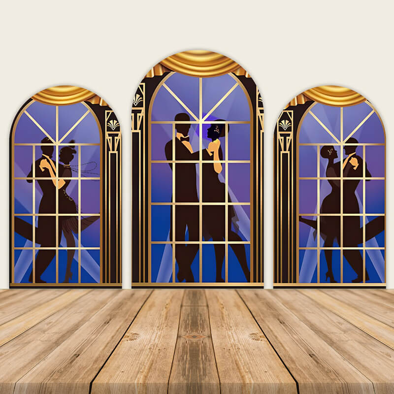 Great Gatsby Art Prom Dance Happy Birthday Wedding Party Decoration-ubackdrop
