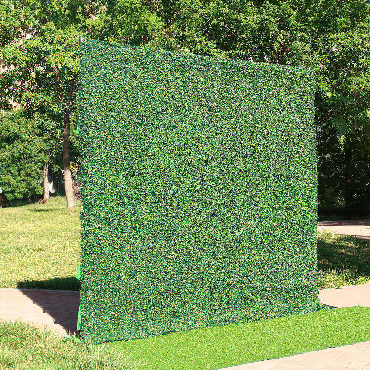 Green Artificial Hedge Flower Wall Backdrop for Wedding, Baby Shower, Jungle Wild Theme Party-ubackdrop