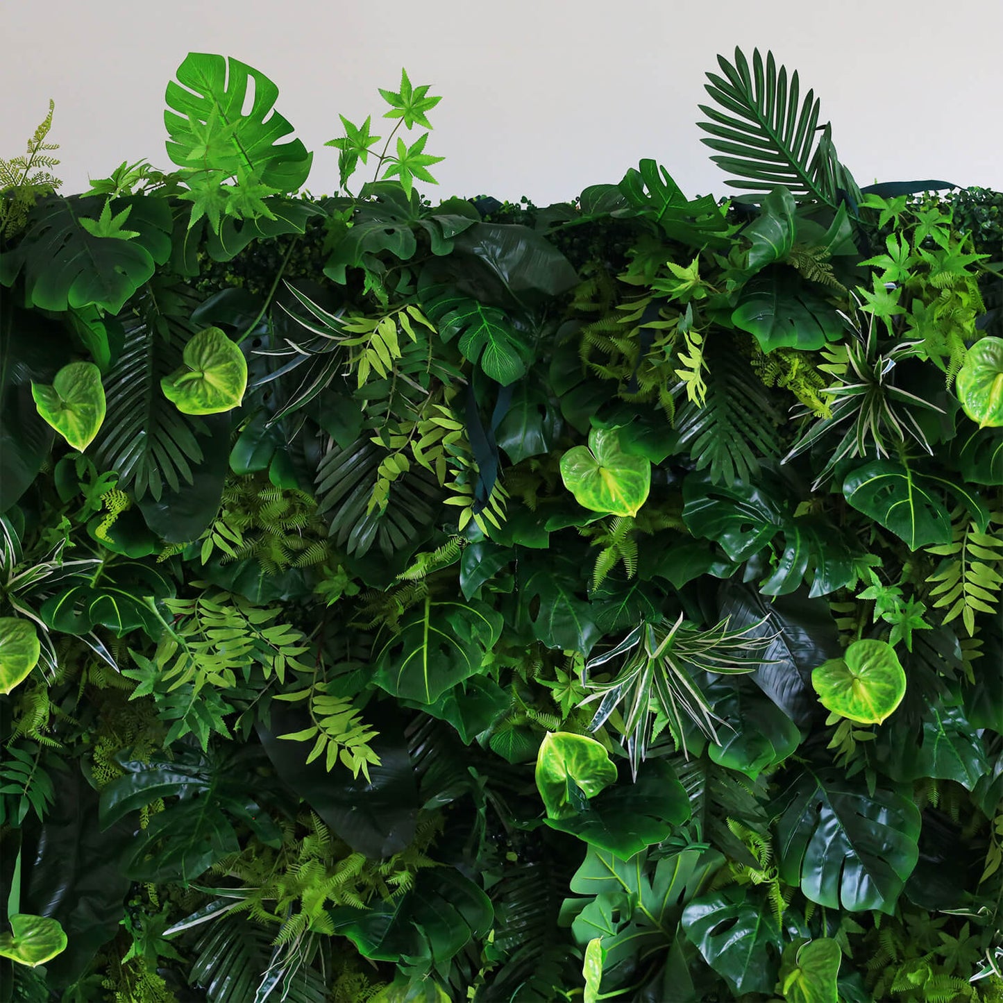 Green Tropical Jungle Fabric Artificial Flower Wall Backdrop Party Decor-ubackdrop