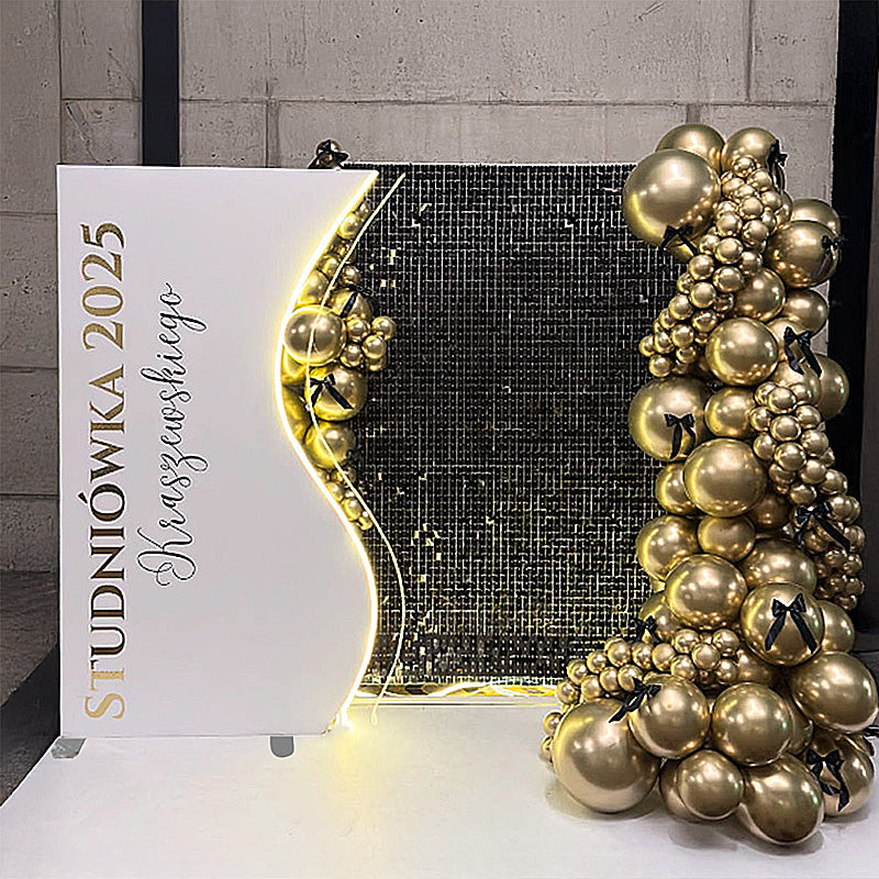 4x7ft Half Vase Backdrop Metal Frame Stand for Birthday Event Decoration-ubackdrop