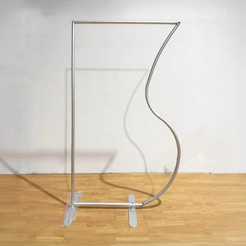 4x7ft Half Vase Backdrop Metal Frame Stand for Birthday Event Decoration-ubackdrop