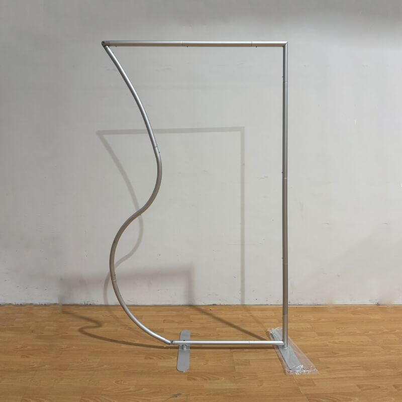 4x7ft Half Vase Backdrop Metal Frame Stand for Birthday Event Decoration-ubackdrop