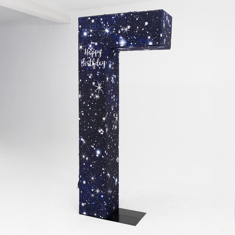 3.7x8.2ft Inverted L-Shaped Stand with Heavy-Duty Base Plate for Event Decorations-ubackdrop