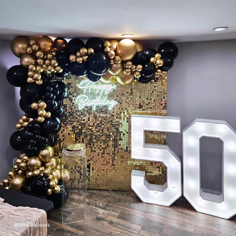 Light Gold Shimmer Wall Panels – Easy Setup Wedding/Event/Theme Party Decorations-ubackdrop