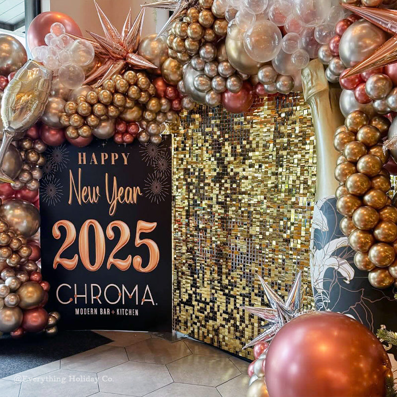 Light Gold Shimmer Wall Panels – Easy Setup Wedding/Event/Theme Party Decorations-ubackdrop