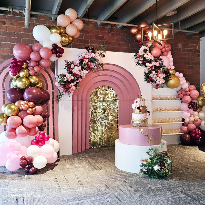 Light Gold Shimmer Wall Panels – Easy Setup Wedding/Event/Theme Party Decorations-ubackdrop