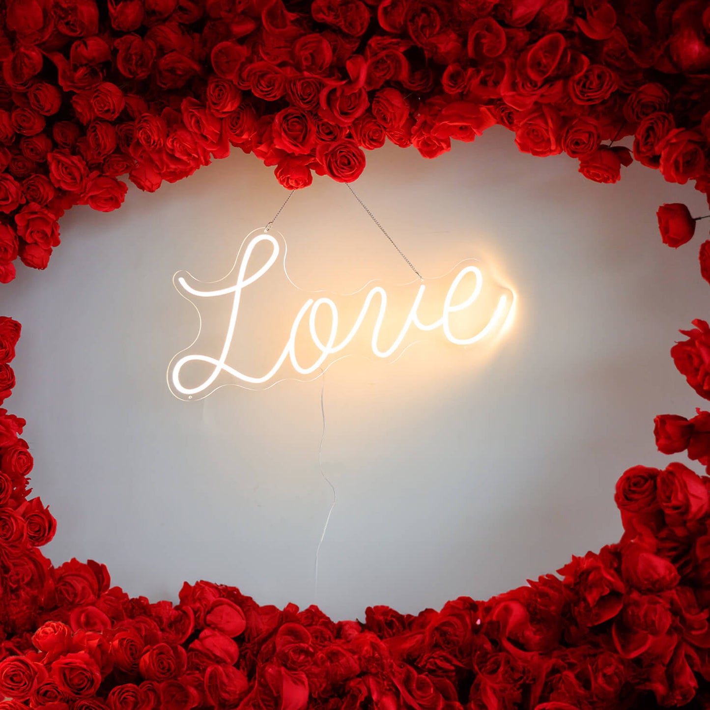 Love LED Neon Sign Resuable Party Decoration Backdrop-ubackdrop