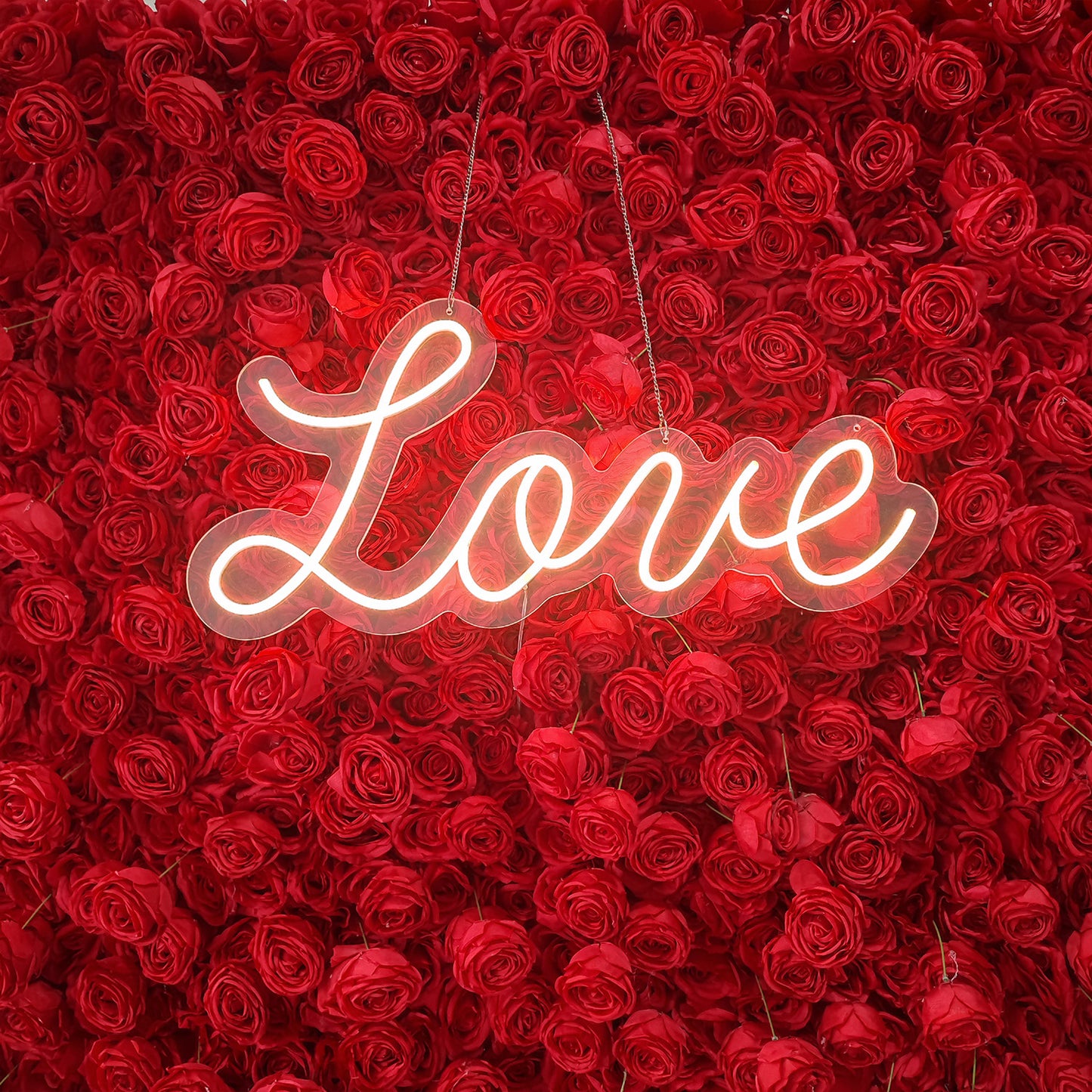 Love LED Neon Sign Resuable Party Decoration Backdrop-ubackdrop