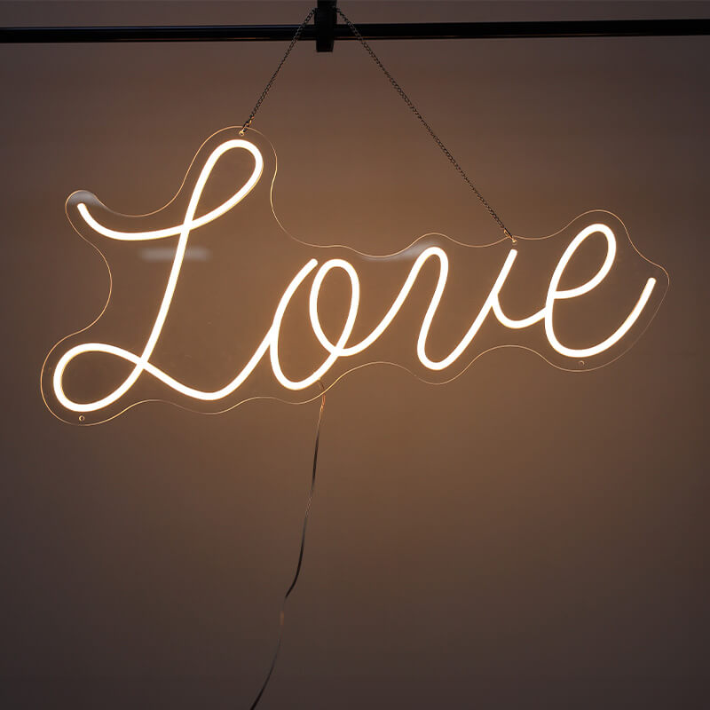 Love LED Neon Sign Resuable Party Decoration Backdrop-ubackdrop