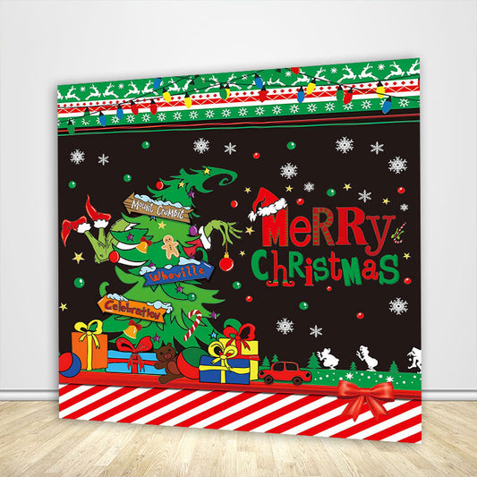 Merry Christmas Backdrop Party Decoration Supplies Winter-ubackdrop