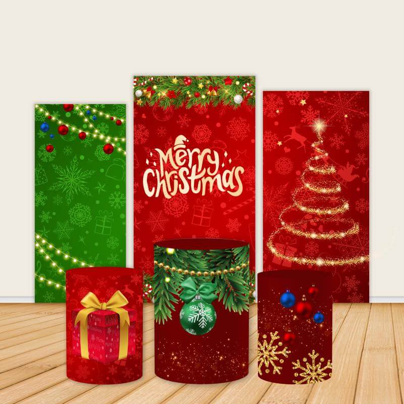 Merry Christmas Theme Decoration Covers-ubackdrop