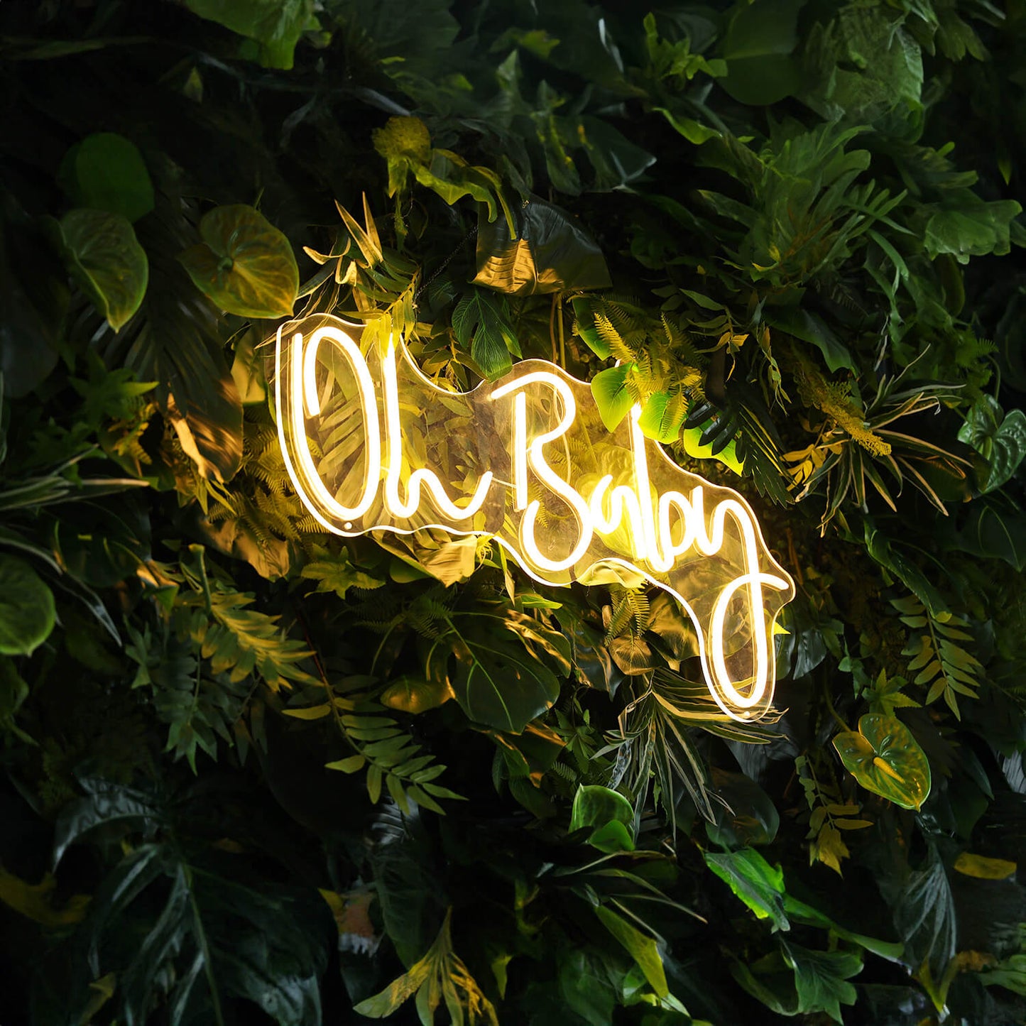 Oh Baby LED Neon Sign Resuable Party Decoration Backdrop-ubackdrop