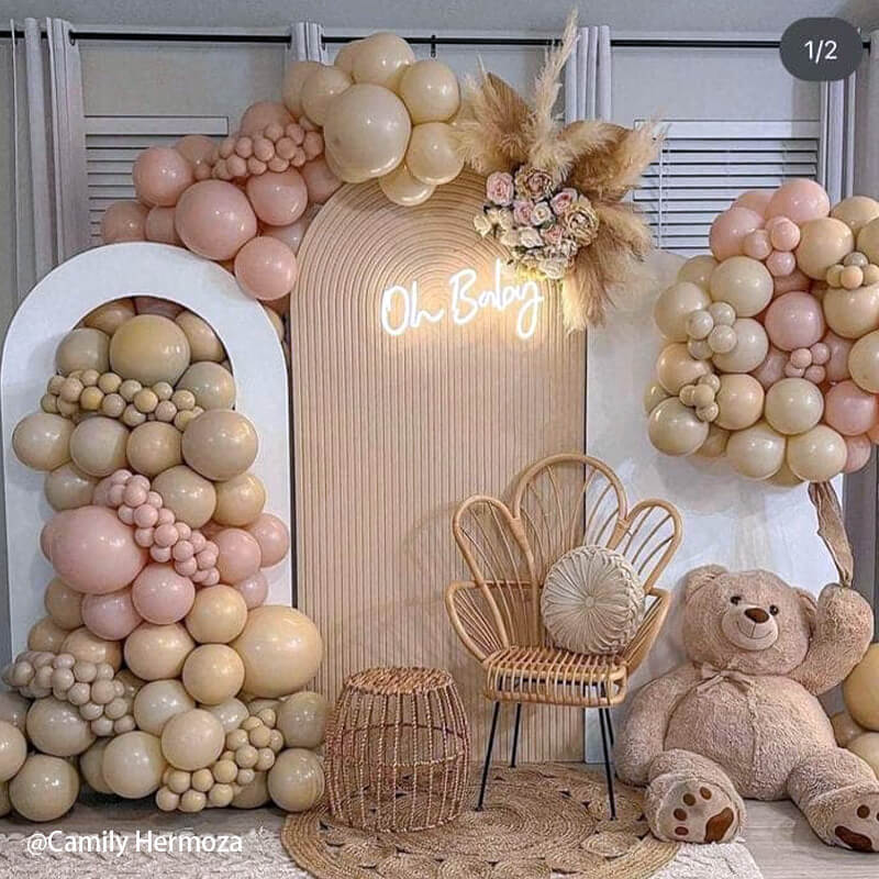 Oh Baby LED Neon Sign Resuable Party Decoration Backdrop-ubackdrop