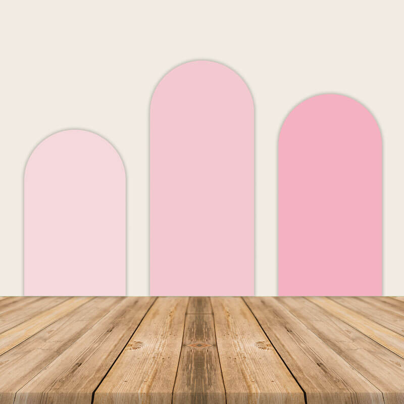 Pink Chiara Arch Backdrop Set for Event Decoration and Wedding Photography-ubackdrop