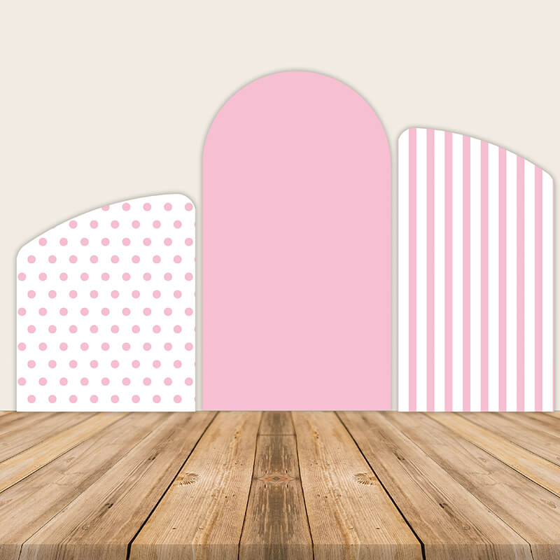 Pink Dots Chiara Backdrop Arched Wall Birthday Party-ubackdrop