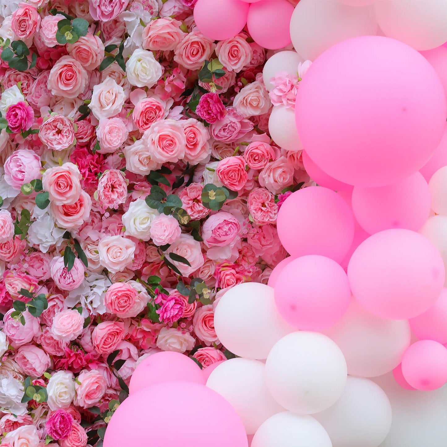Pink Rose Flower Wall Backdrop for Birthday&Baby Shower Party Decorations-ubackdrop