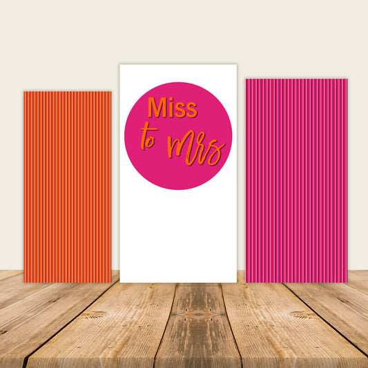 Pink Orange Flower Theme Wedding Bride Shower Arch Backdrop-ubackdrop