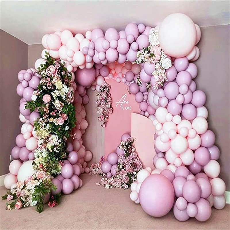 Pink Purple Balloon Kit Lavender Balloons Bridal Wedding Birthday Decoration-ubackdrop