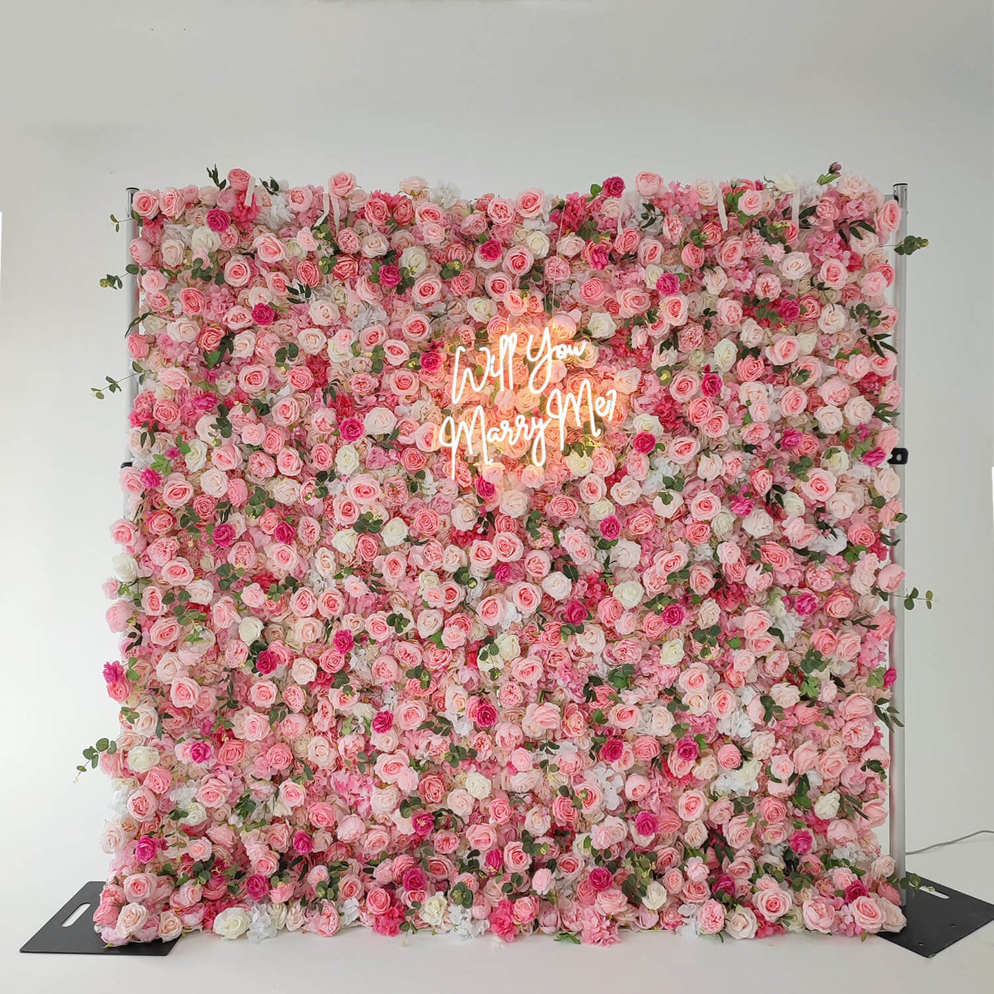 Pink Rose Flower Wall Backdrop for Birthday&Baby Shower Party Decorations-ubackdrop