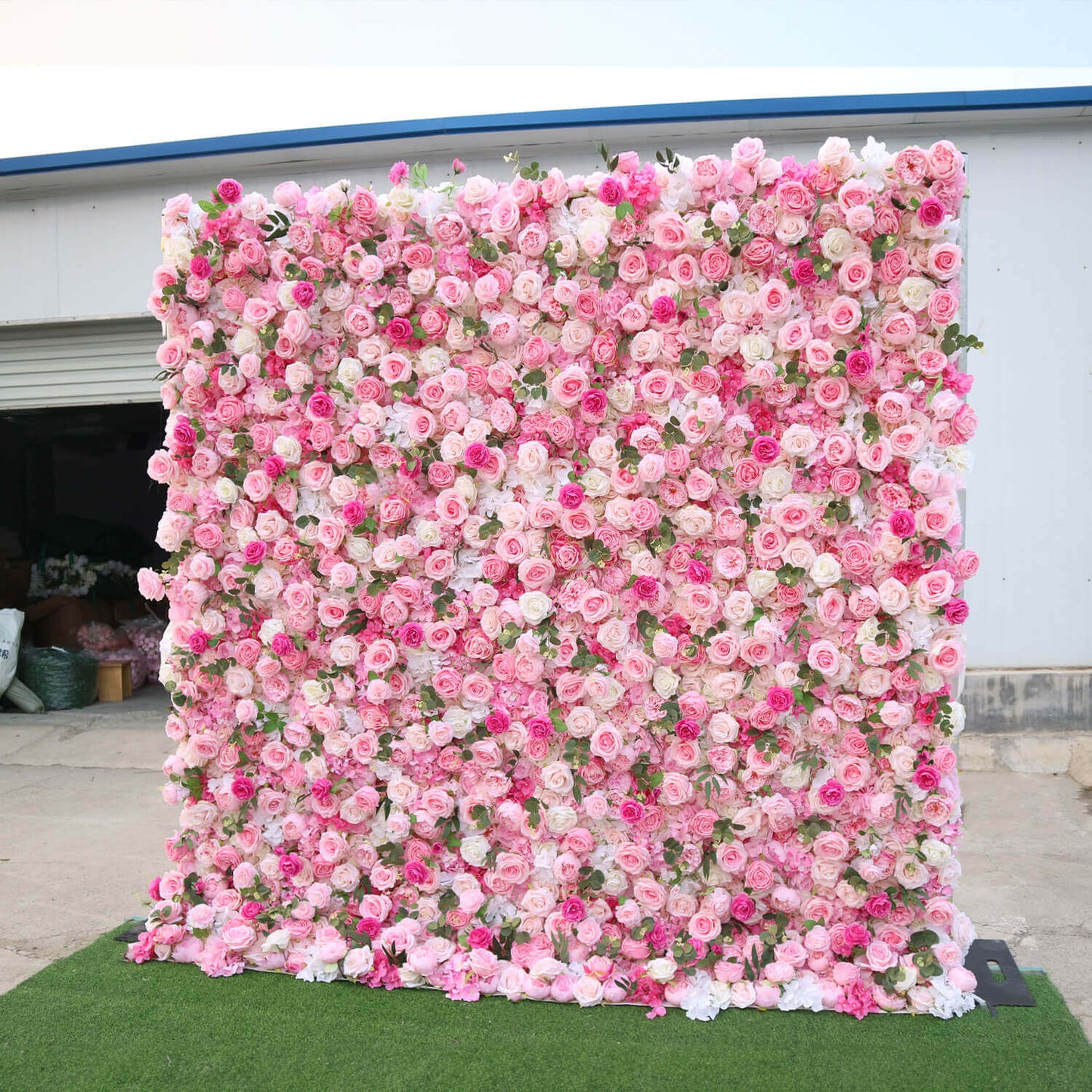 Pink Rose Flower Wall Backdrop for Birthday&Baby Shower Party Decorations-ubackdrop