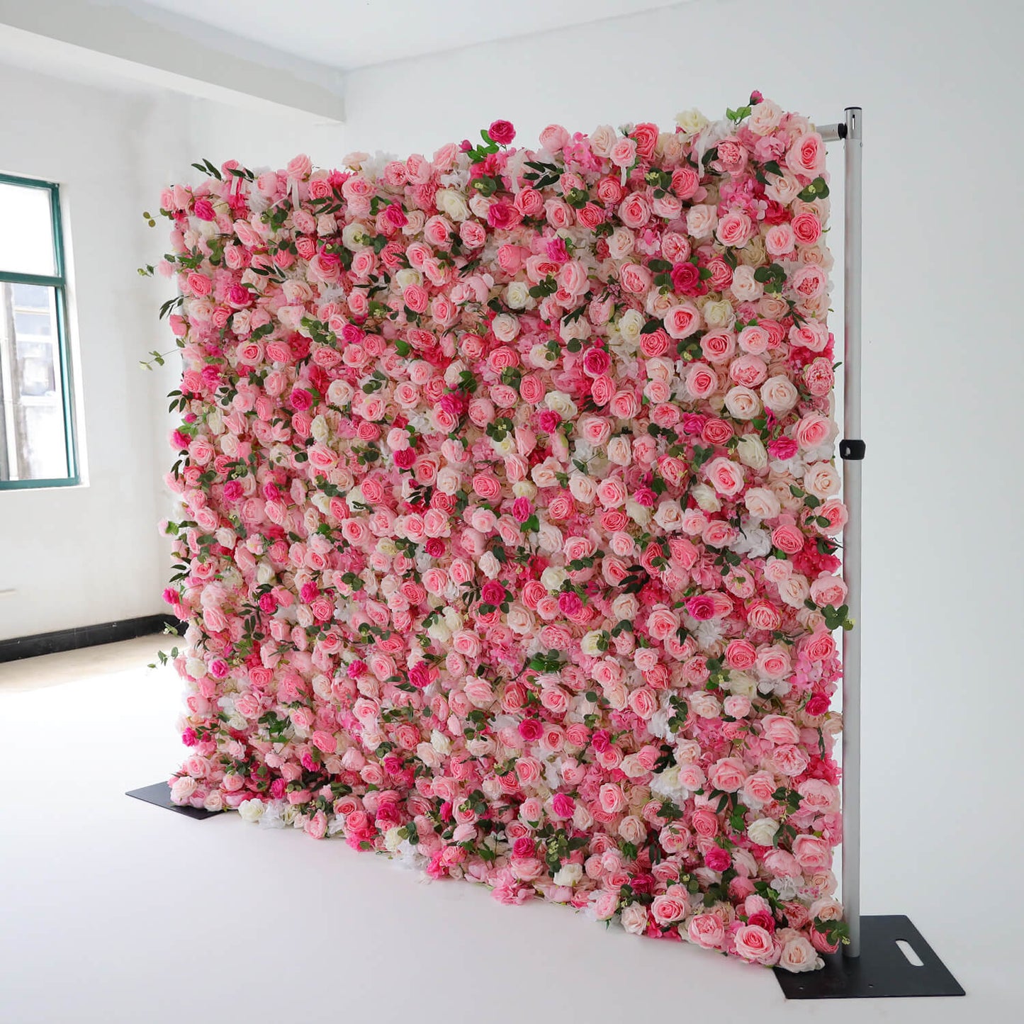 Pink Rose Flower Wall Backdrop for Birthday&Baby Shower Party Decorations-ubackdrop