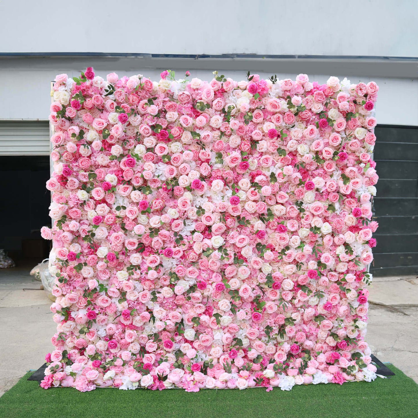 Pink Rose Flower Wall Backdrop for Birthday&Baby Shower Party Decorations-ubackdrop