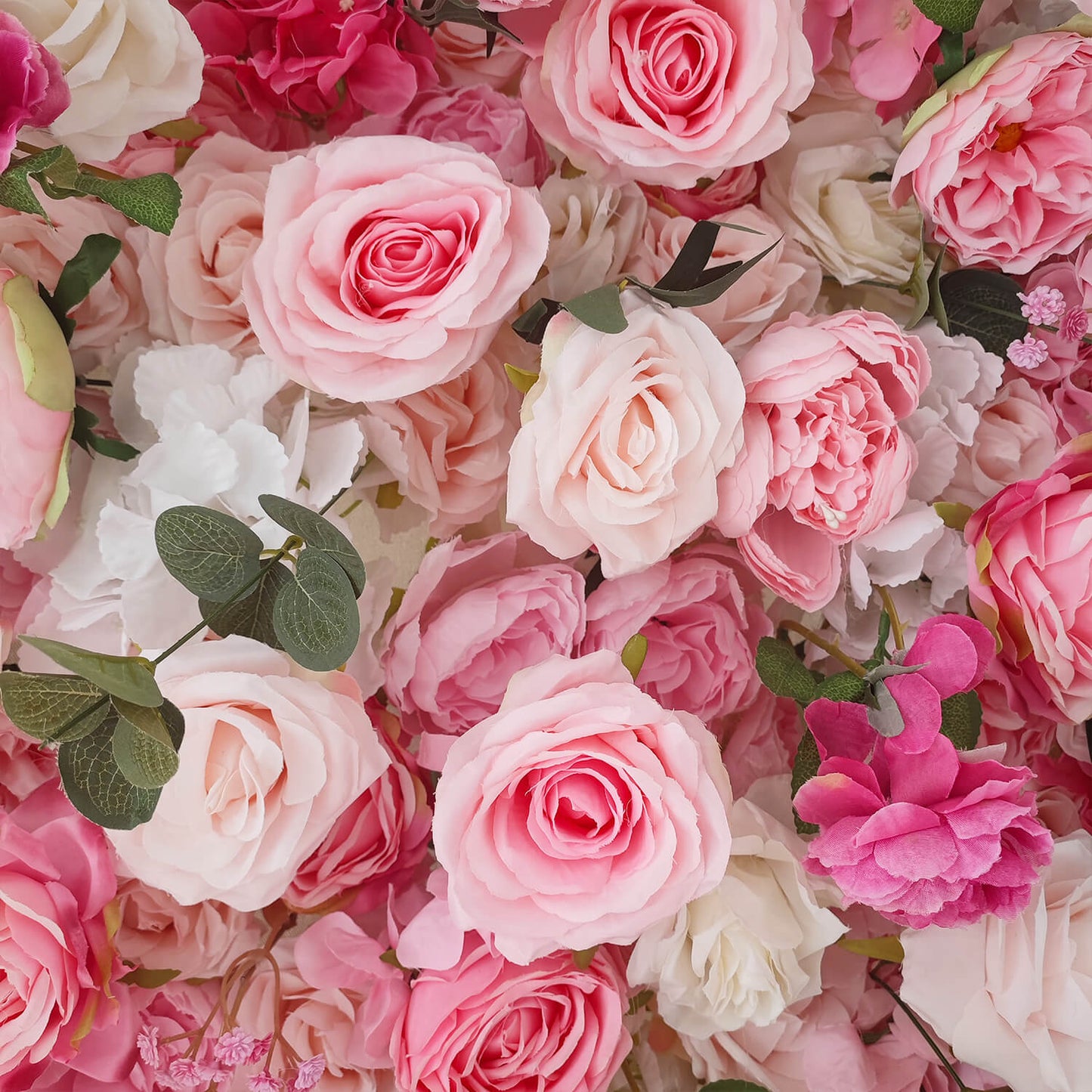 Pink Rose Flower Wall Backdrop for Birthday&Baby Shower Party Decorations-ubackdrop