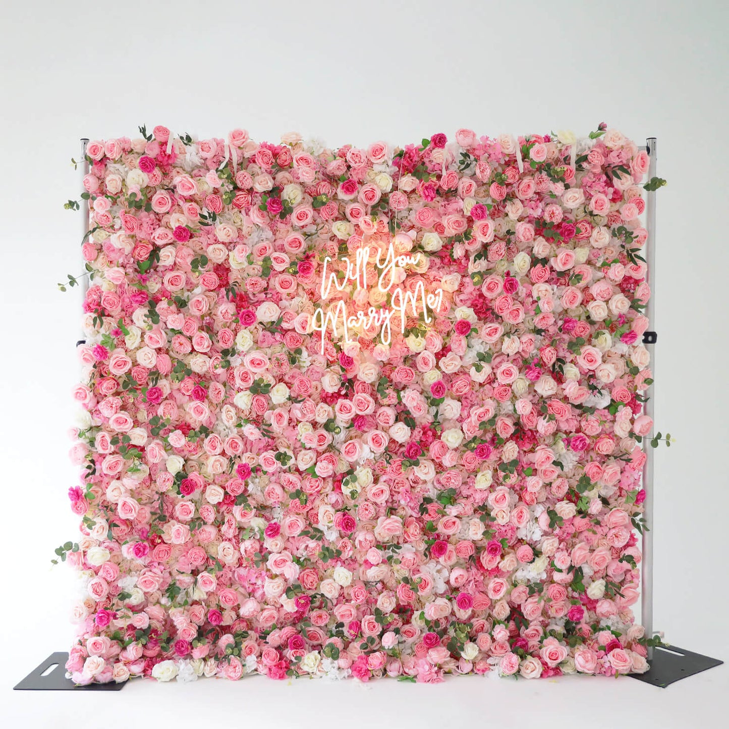 Pink Rose Flower Wall Backdrop for Birthday&Baby Shower Party Decorations-ubackdrop
