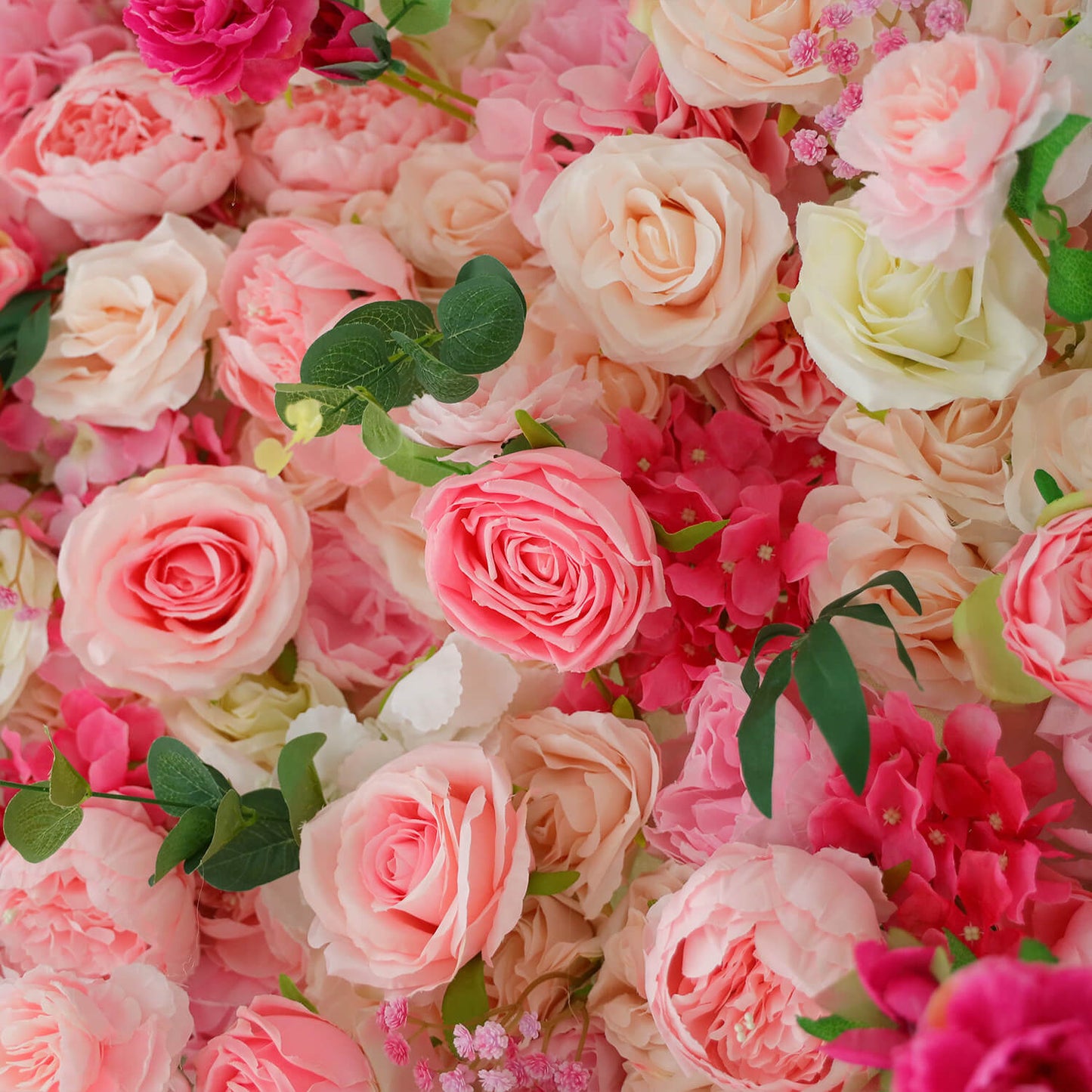 Pink Rose Flower Wall Backdrop for Birthday&Baby Shower Party Decorations-ubackdrop