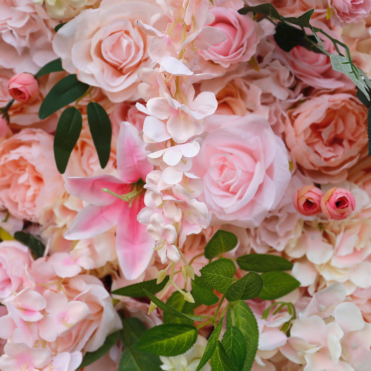 Pink Roses Flower Wall Backdrop for Wedding&Birthday&Baby Shower Party Decoration-ubackdrop