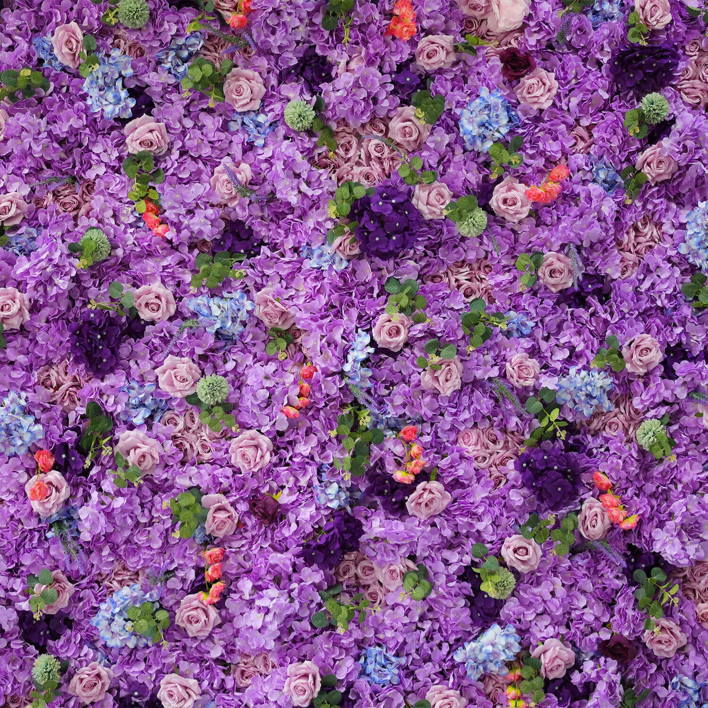 Purple Roses Hydrangea Flower Wall Birthday Party&Baby Shower Decoration-ubackdrop
