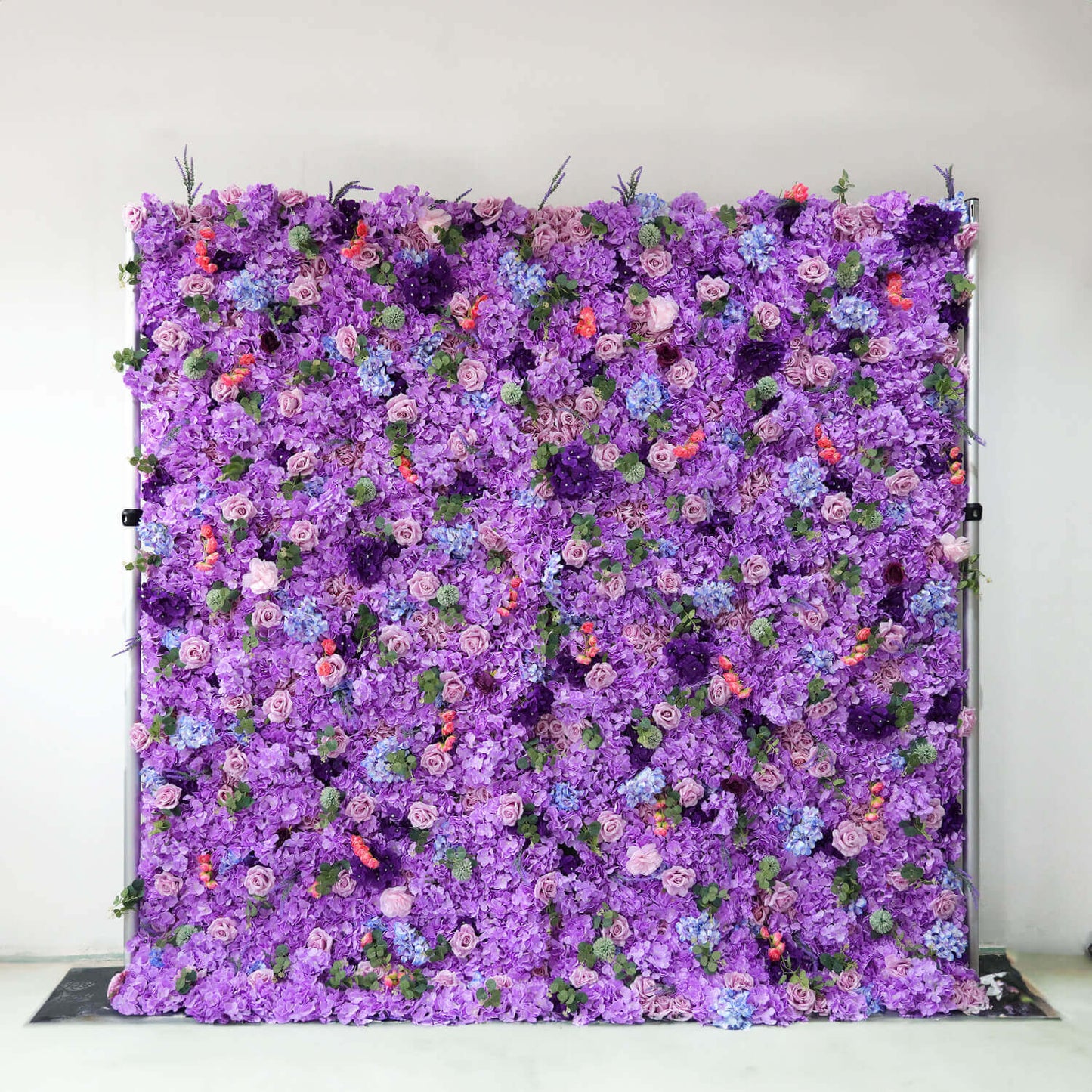Purple Roses Hydrangea Flower Wall Birthday Party&Baby Shower Decoration-ubackdrop