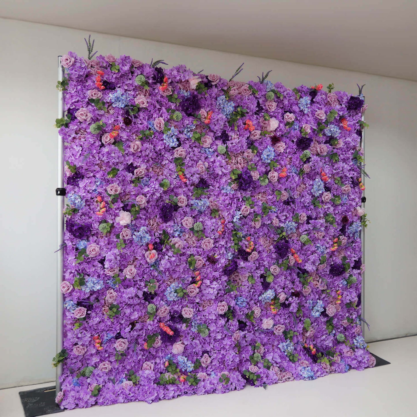 Purple Roses Hydrangea Flower Wall Birthday Party&Baby Shower Decoration-ubackdrop