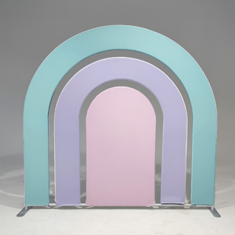 7x7ft Hollow Rainbow Arch Backdrop Party Decoration Props-ubackdrop