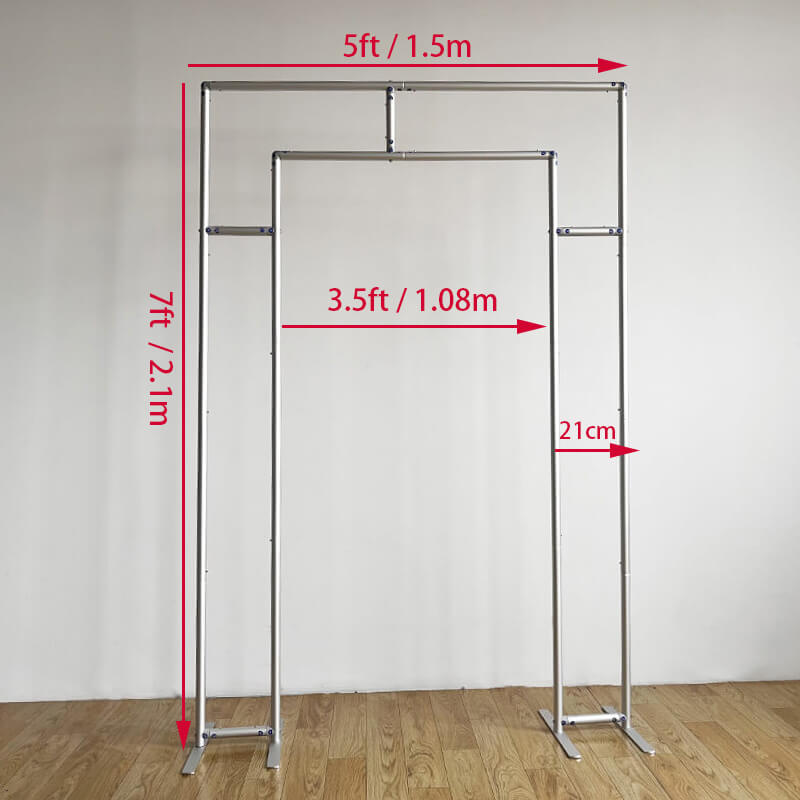 5x7ft Rectangle Open Wall with Cover-ubackdrop