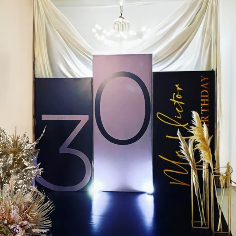 Rectangular Backdrop Wall Set, Birthday&Baby Shower&Wedding Party Decoration-ubackdrop